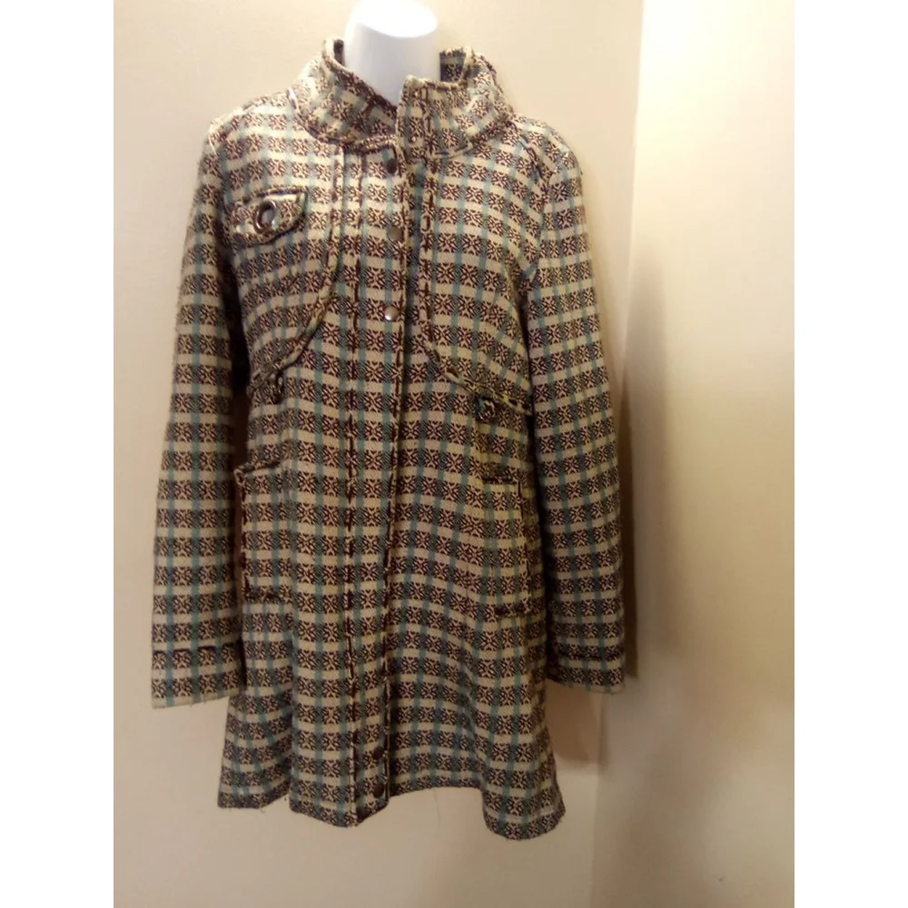 LU LUVIA COAT PRE-OWNED SIZE MEDIUM - Picture 2 of 13